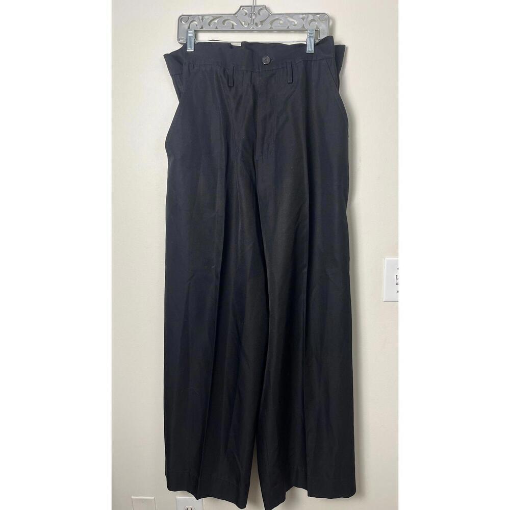 MARGIELA COLLECTION  WIDE LEG PAPER BAG WAIST PANTS